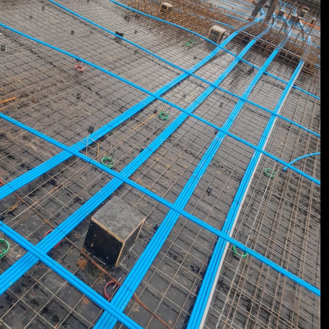 Armação e infraestrutura em obra da JCB Construtora